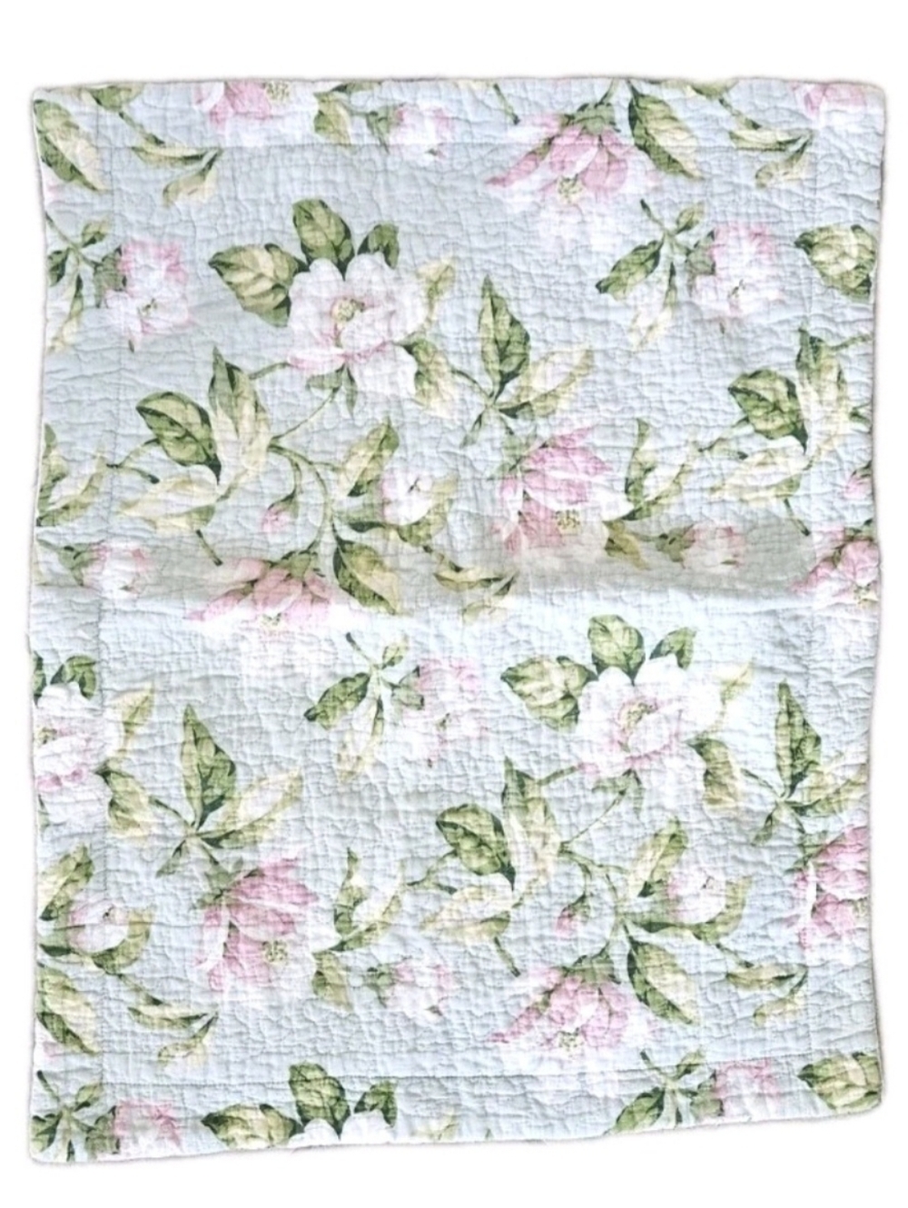 Laura Ashley Floral Quilted Pillow Shams Set of 2 Cottagecore - Picture 2 of 3